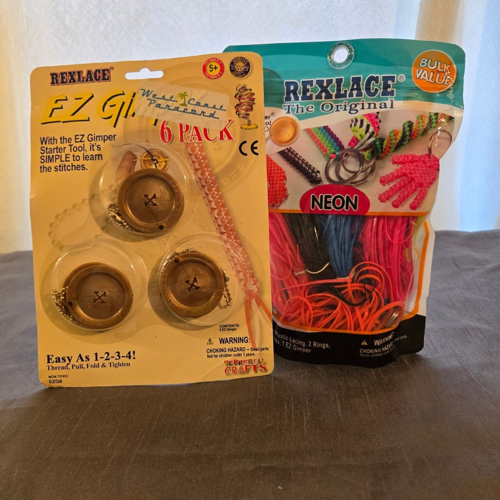 REXACE‎ The Original EZ Gimper(NEW) Paracord Neon Lacing Kit 6 Pack Bulk Value